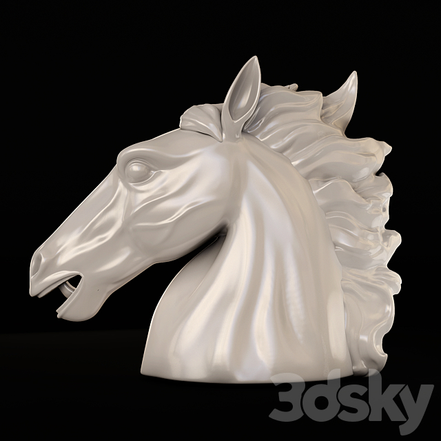 Horse Head 3DSMax File - thumbnail 2