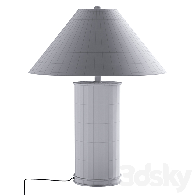 Ralph Lauren MODERN TABLE LAMP IN POLISHED SILVER 3DSMax File - thumbnail 3