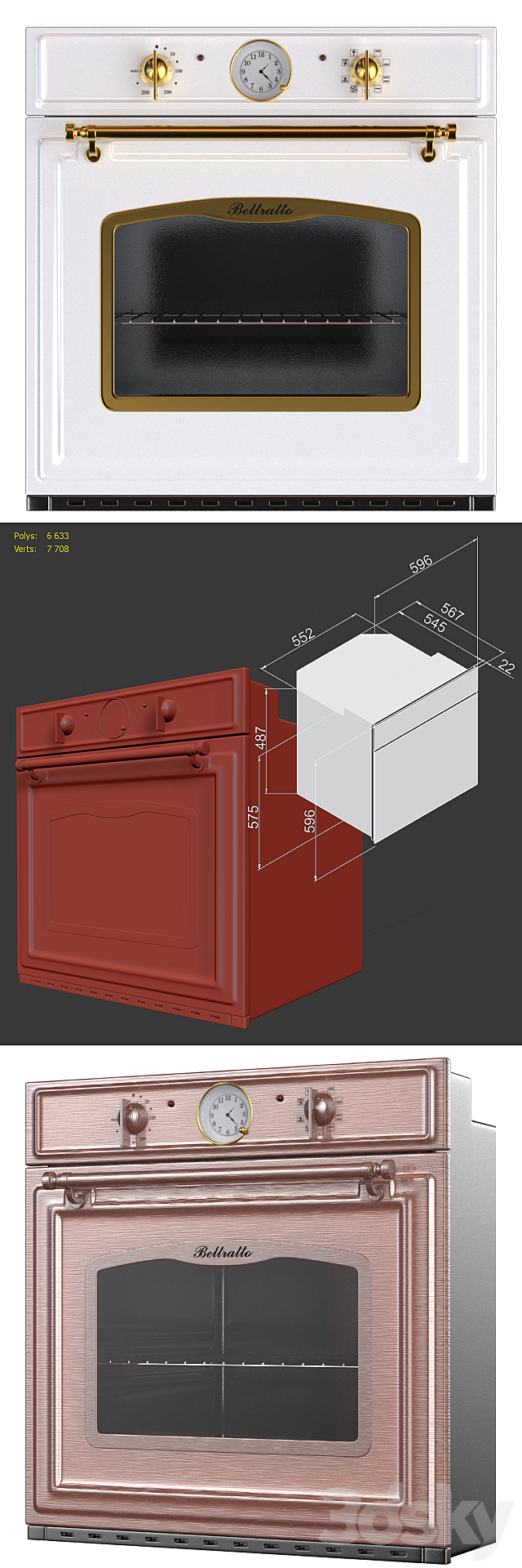 Oven Oven Beltratto FC 6500 3DSMax File - thumbnail 2