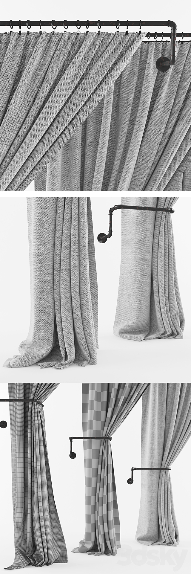 curtains 05 3d