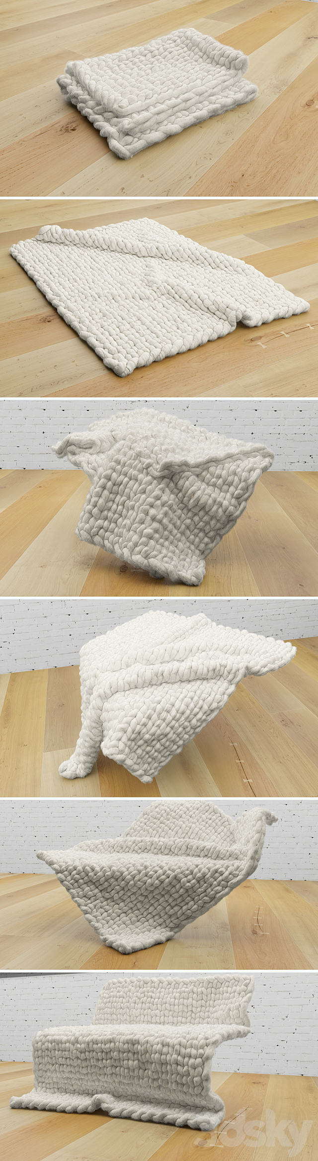 Blankets-rugs. wraps 3DSMax File - thumbnail 2