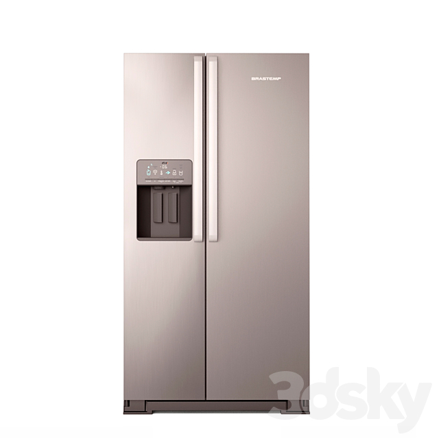 Side by Side Refrigerator 3DSMax File - thumbnail 2