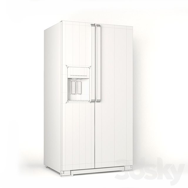 Side by Side Refrigerator 3DSMax File - thumbnail 3
