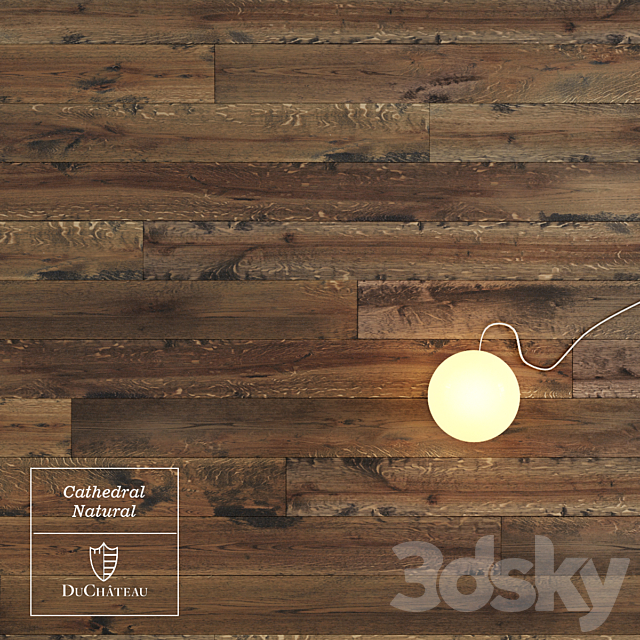 Cathedral Natural wooden floor by DuChateau 3DSMax File - thumbnail 1