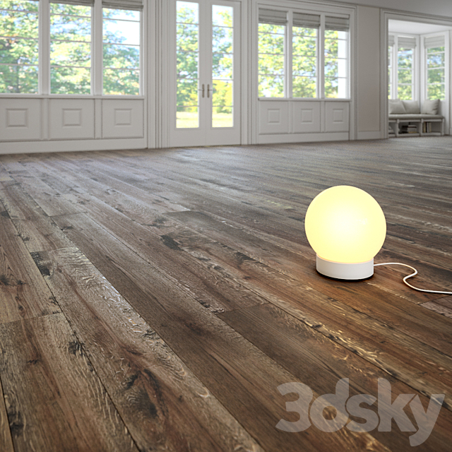 Cathedral Natural wooden floor by DuChateau 3d