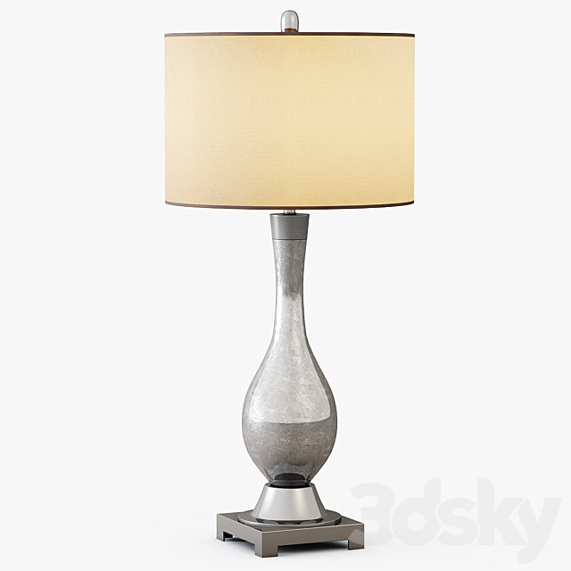 Mercury Glass Table Lamp 3DSMax File - thumbnail 2