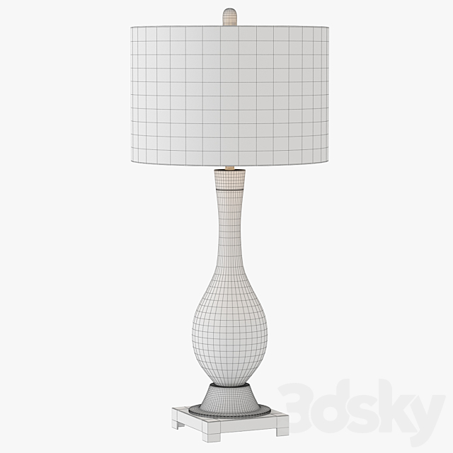 Mercury Glass Table Lamp 3DSMax File - thumbnail 3