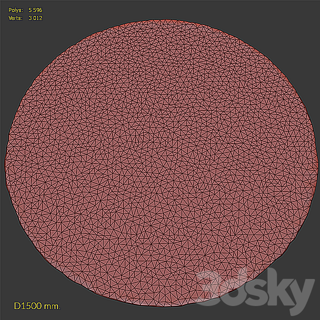 Carpet BoConcept Dito Rug 3DS Max Model - thumbnail 3
