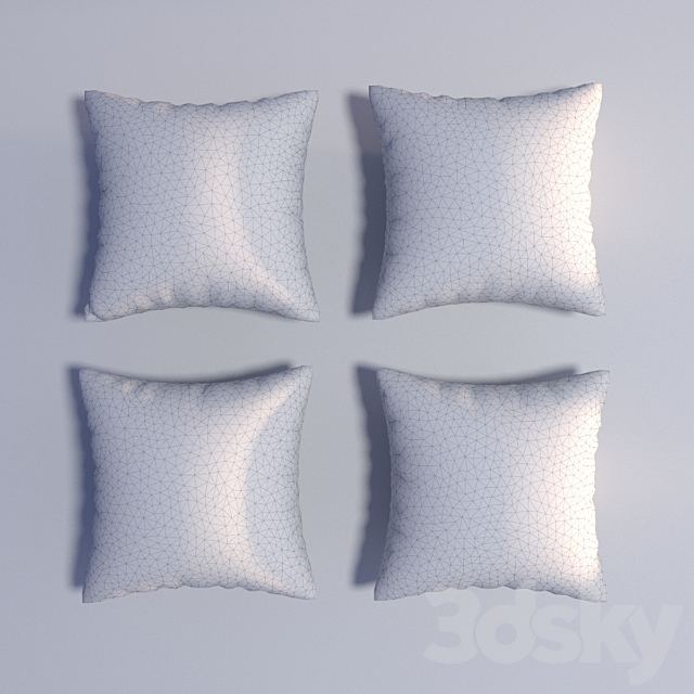 A set of decorative cushions the ZOO PARK from the Object Desire 3DSMax File - thumbnail 3