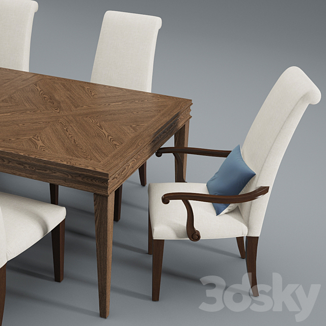 Lenore Dining Room Furniture 3DSMax File - thumbnail 3
