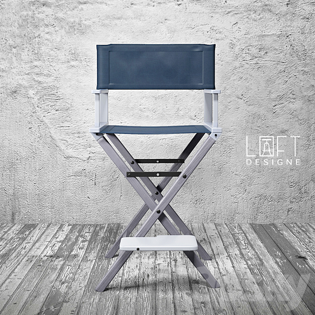 loft designe bar stool 057 3DSMax File - thumbnail 1