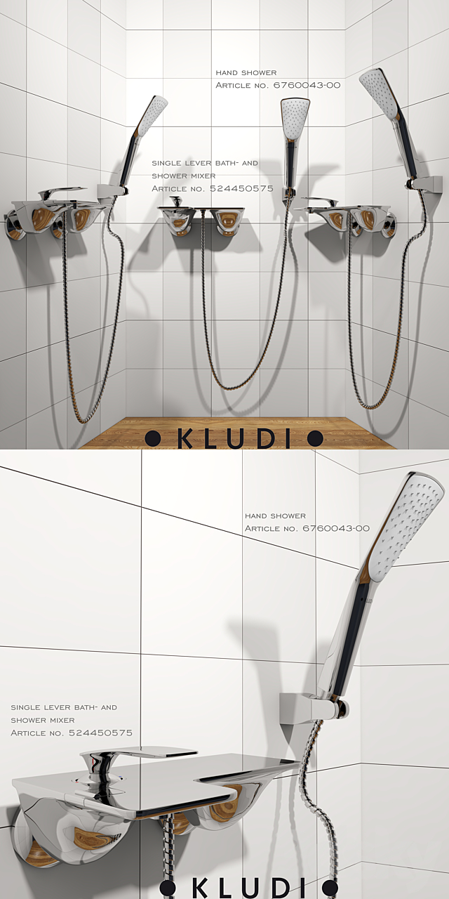 A collection of mixers series KLUDI Balance Part 1 3d