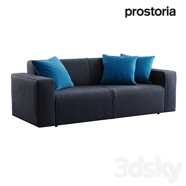 Prostoria Ltd _ Nimble Upholstered Sofa Bed 3DSMax File - thumbnail 1
