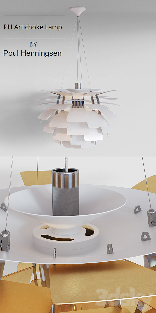 PH Artichoke Pendant Lamp by Paul Henningsen 3DSMax File - thumbnail 2