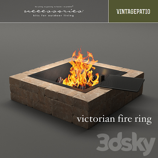 Victorian fire ring 3DSMax File - thumbnail 1