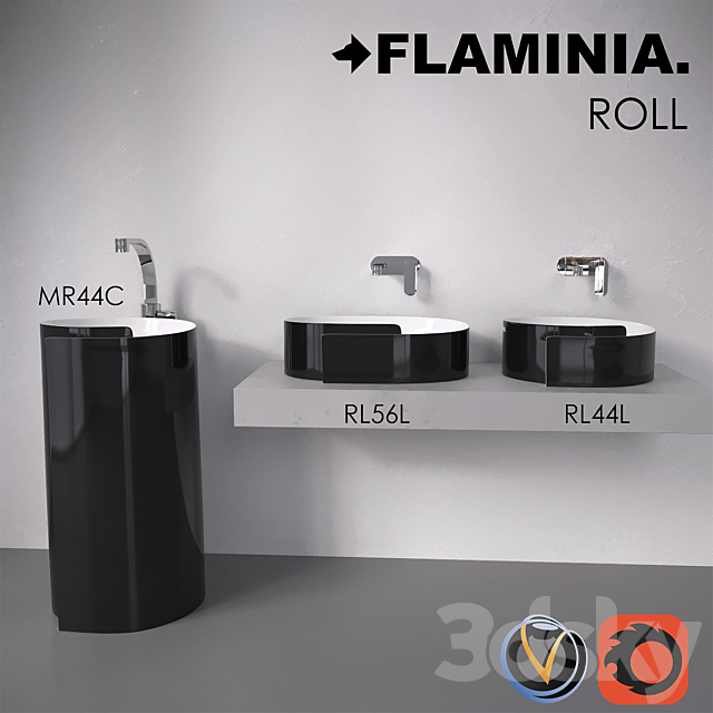 Sinks Flaminia Roll 3DSMax File - thumbnail 1