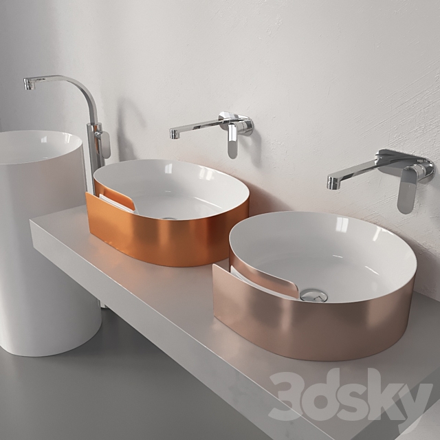 Sinks Flaminia Roll 3d