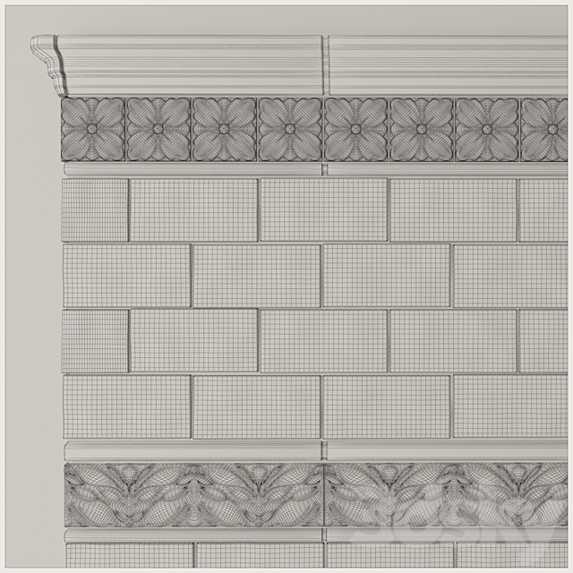 Tile Grazia Melange 3d