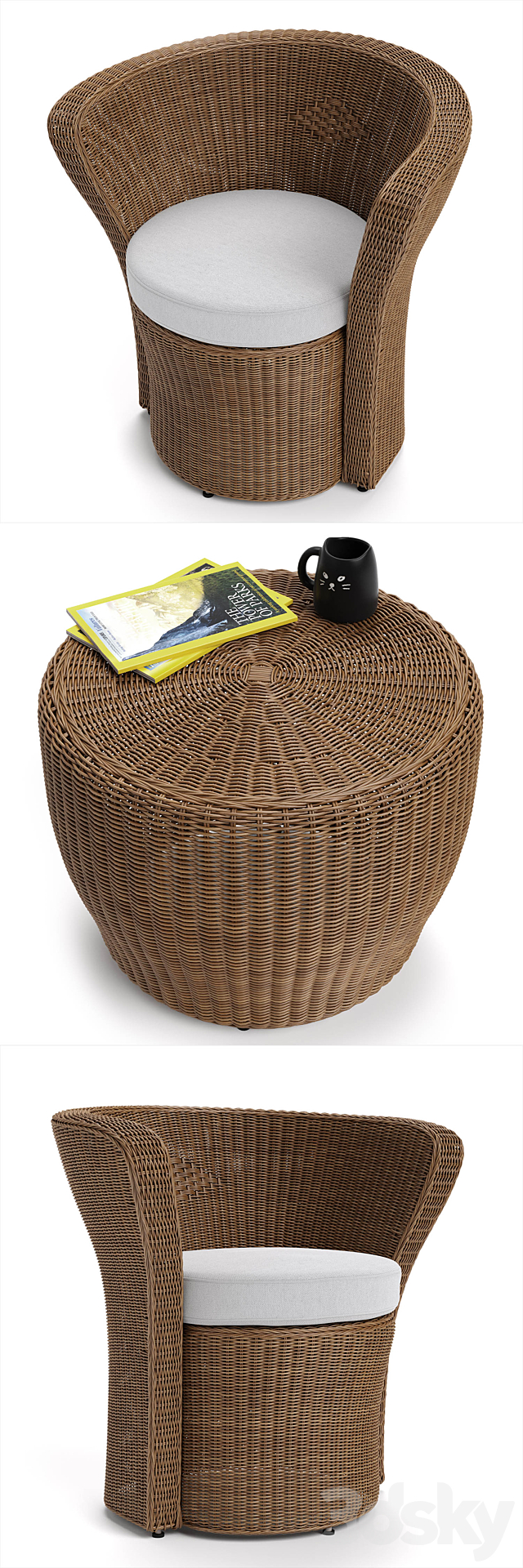 VARASCHIN Bolero Easy Chair 3d
