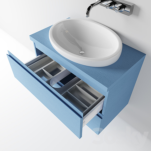 Wash basin - Bathroom furniture - 3D Models