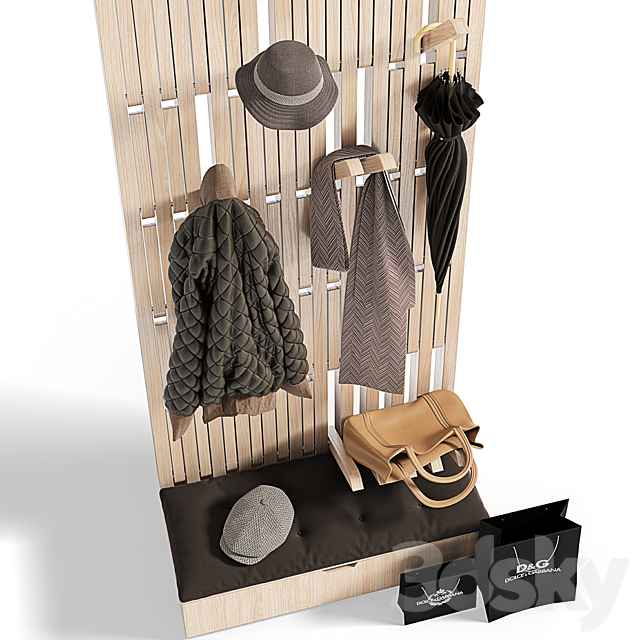 Hallway set 3d