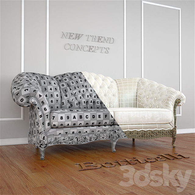 Sofa by BOTTICELLI NEW TREND CONCEPTS 3DSMax File - thumbnail 2