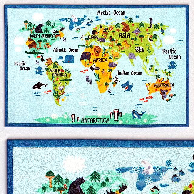 Carpet NuLoom Animal World Map Rug 3DSMax File - thumbnail 1