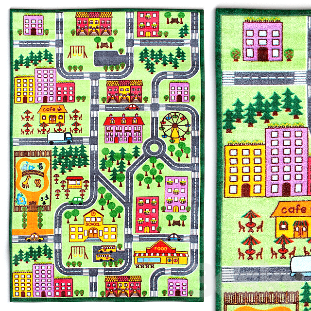 Carpet nuLOOM City Neighborhood Rug 3DSMax File - thumbnail 1