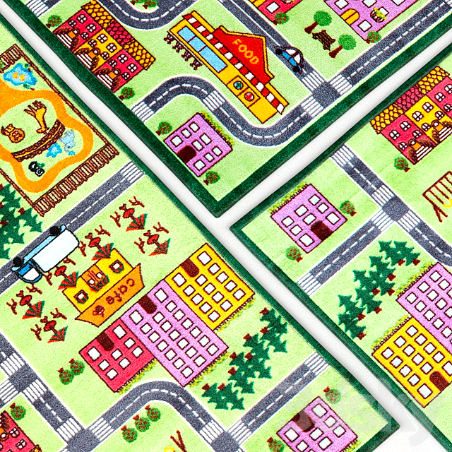 Carpet nuLOOM City Neighborhood Rug 3DSMax File - thumbnail 2