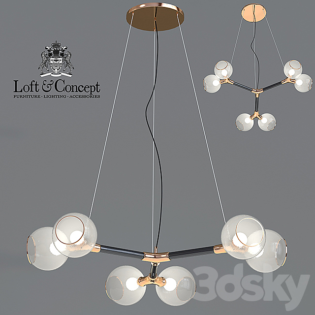 Chandelier Horus Suspension Light 6 3d