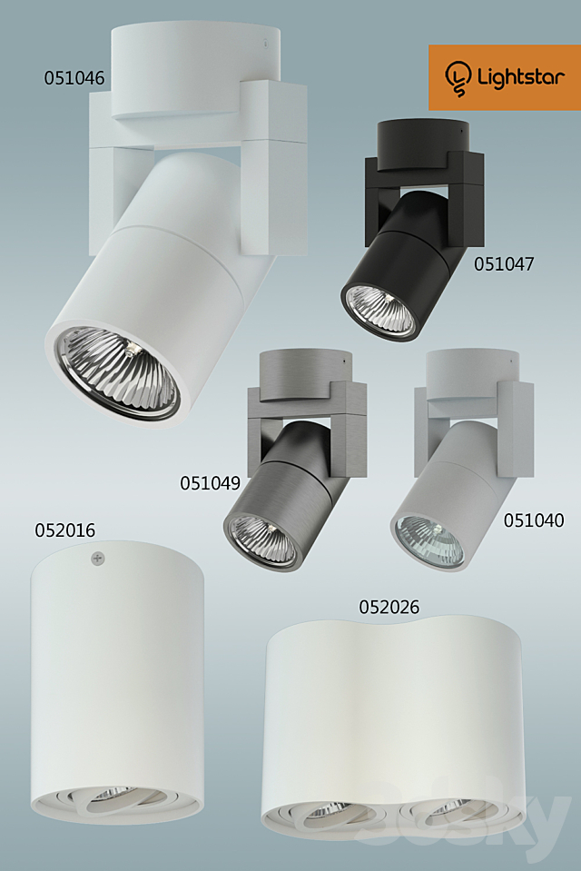 Lightstar. Lamps in the style TECHNO 3d