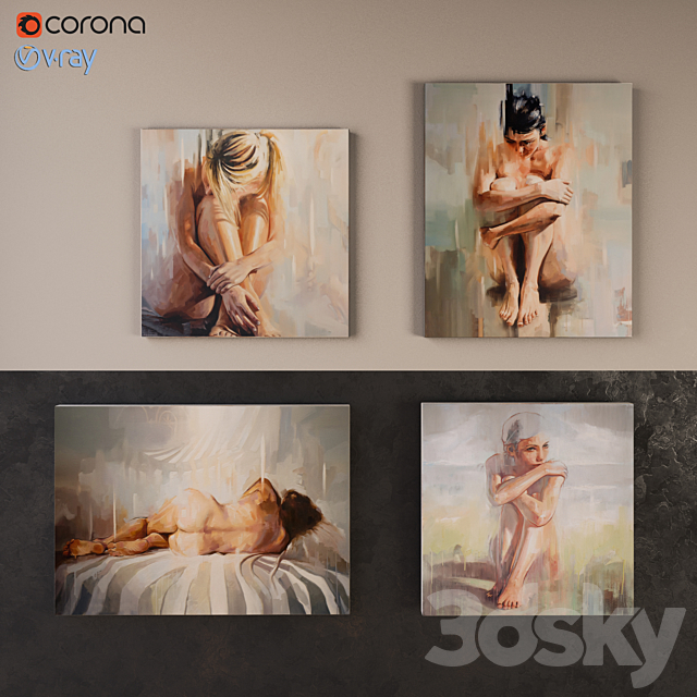Pictures of Johnny Morant Nude Collection 3DSMax File - thumbnail 1
