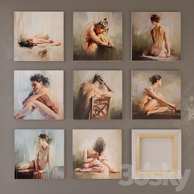 Pictures of Johnny Morant Nude Collection 3DSMax File - thumbnail 2