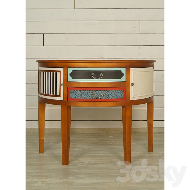 Console Gouache Birch 3d