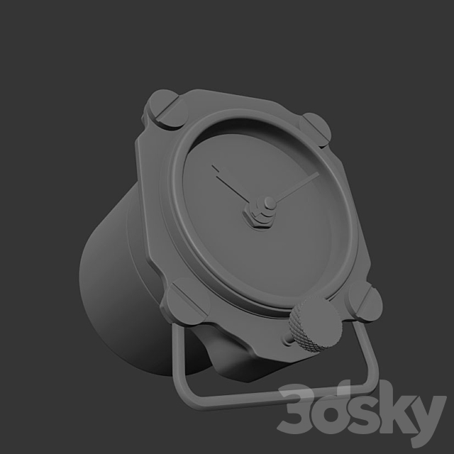 Restoration Hardware altimeter clock 3d