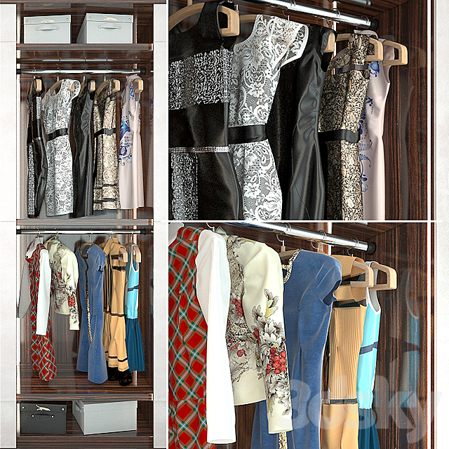 Wardrobe VENERE Capital collection. segment C women’s clothing 3DSMax File - thumbnail 1