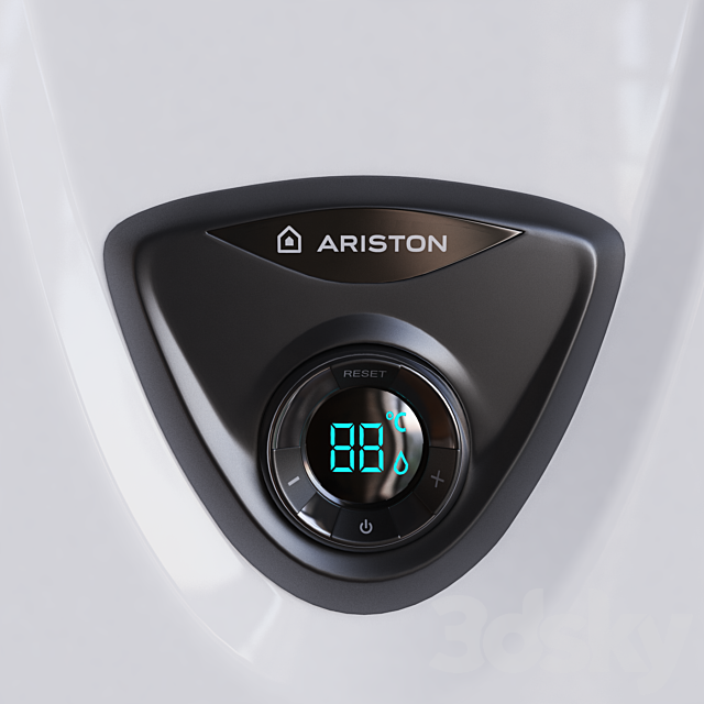Gas water heater Fast Evo 14C by Ariston Thermo 3d