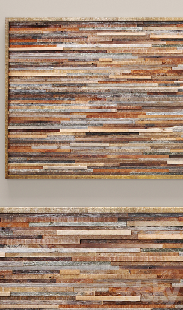wood wall art. wall decor. plank panels. wooden decor. boards. wooden wall. panel. slats. picture. frame 3d