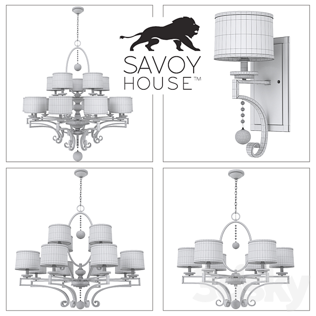 Savoy House Rosendal 3DSMax File - thumbnail 2