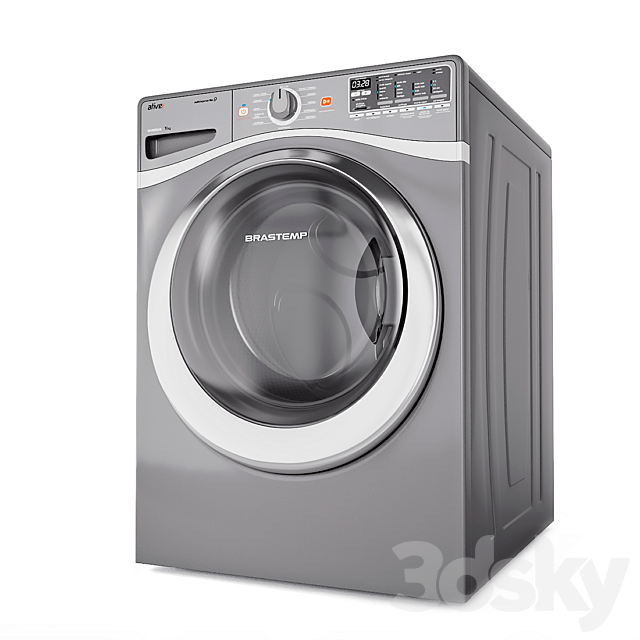 Washer and Dry Machines 3DS Max Model - thumbnail 2