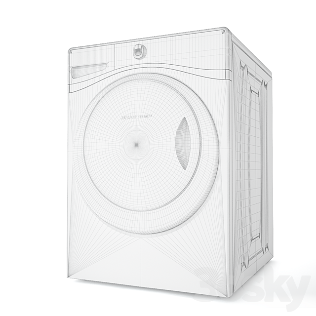 Washer and Dry Machines 3DS Max Model - thumbnail 3