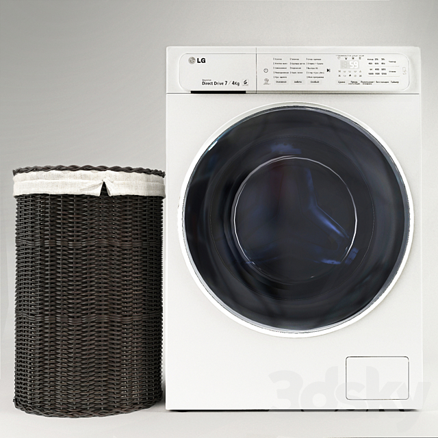 washing machine LG 3d