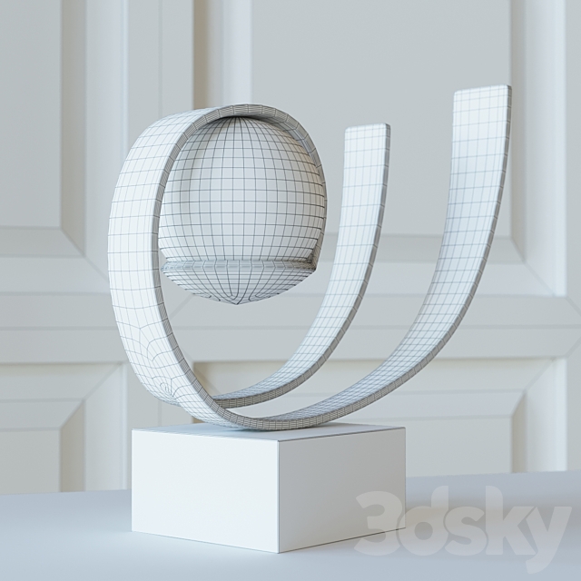 Enveloped Sphere Sculpture 3DSMax File - thumbnail 2