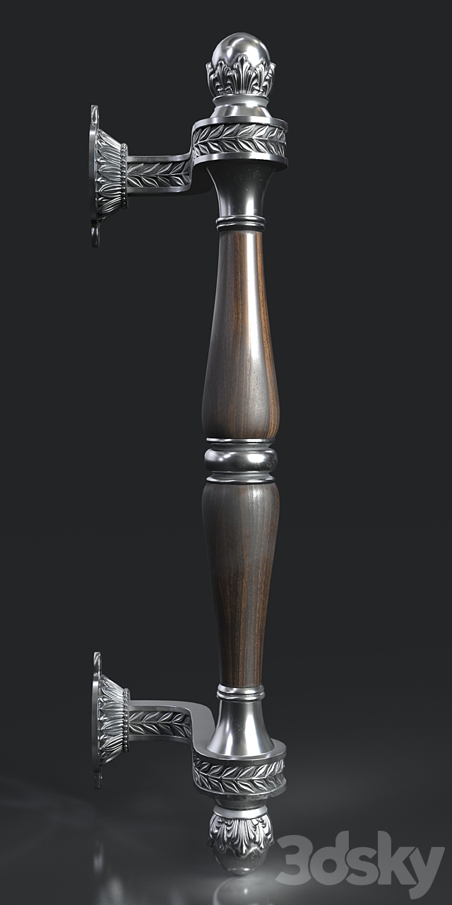 Classical door handle 3d