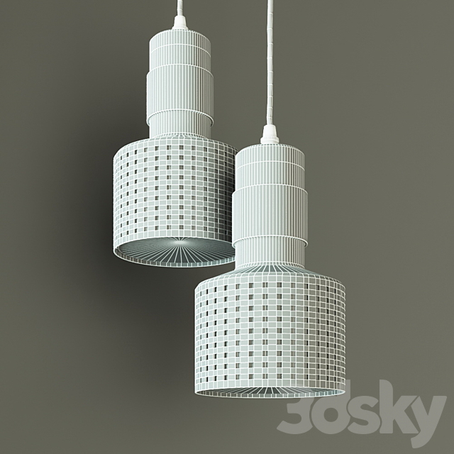 Hanging lamp Dome deco 3d