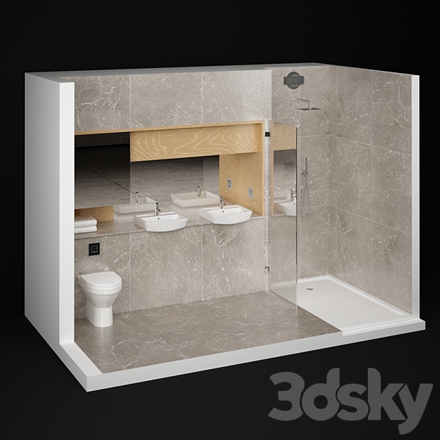 Bathroom set_01 3DSMax File - thumbnail 1