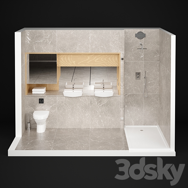Bathroom set_01 3DSMax File - thumbnail 3
