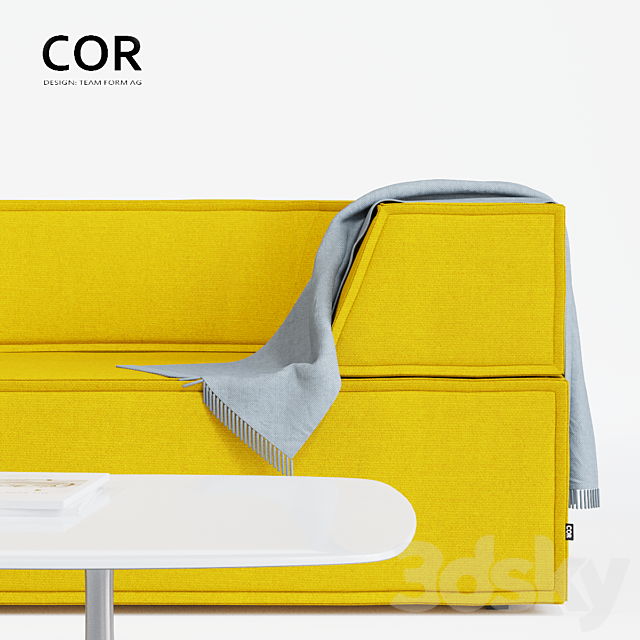COR Trio Sofa 3DS Max Model - thumbnail 3