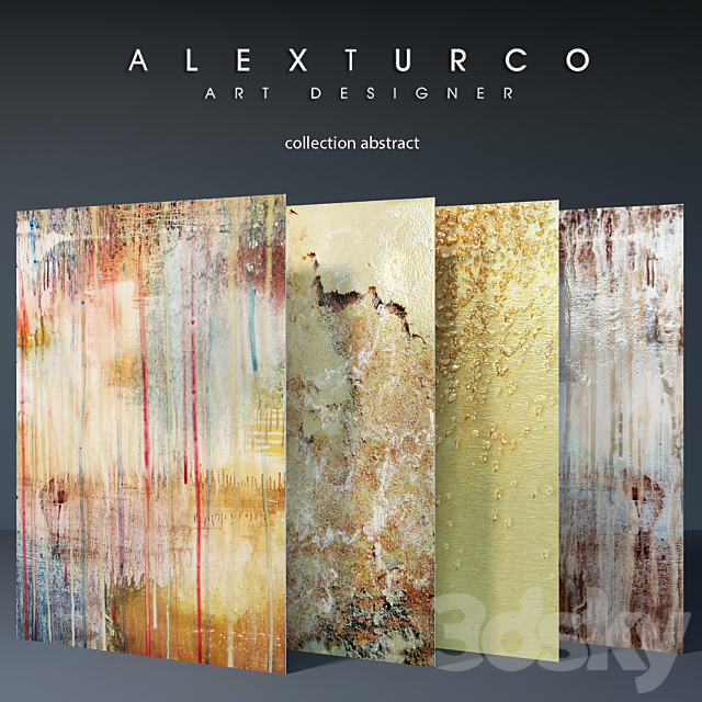 Art-panel “Alex Turco” collection “abstract” 3DSMax File - thumbnail 1