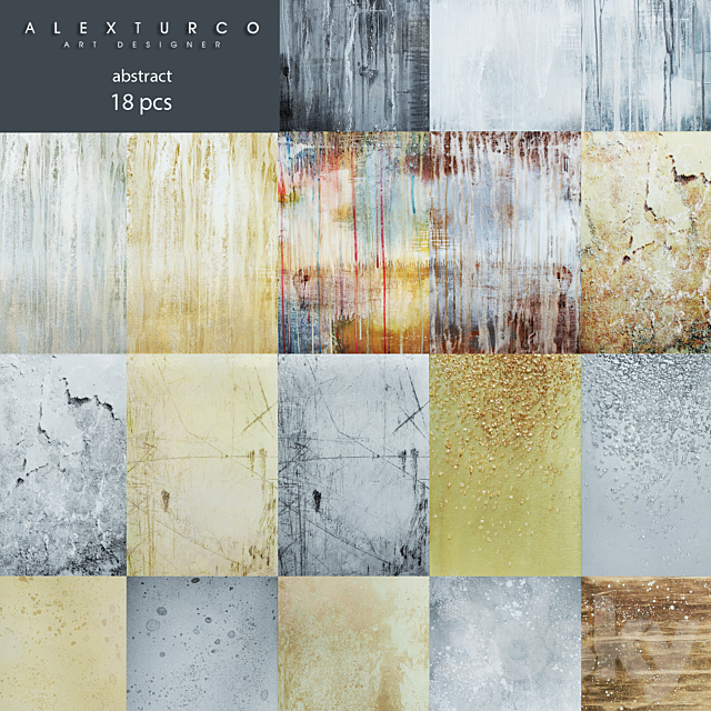 Art-panel “Alex Turco” collection “abstract” 3DSMax File - thumbnail 2